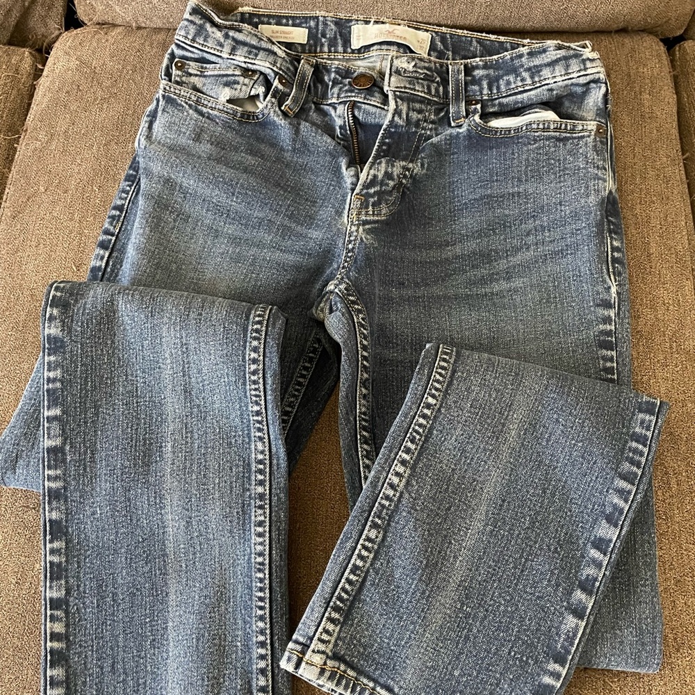 Hollister Women's Straight Leg Blue Jeans